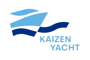 Logo con fondo transparente de la empresa Kaizen Yacht, alquiler de barco en Alicante.
